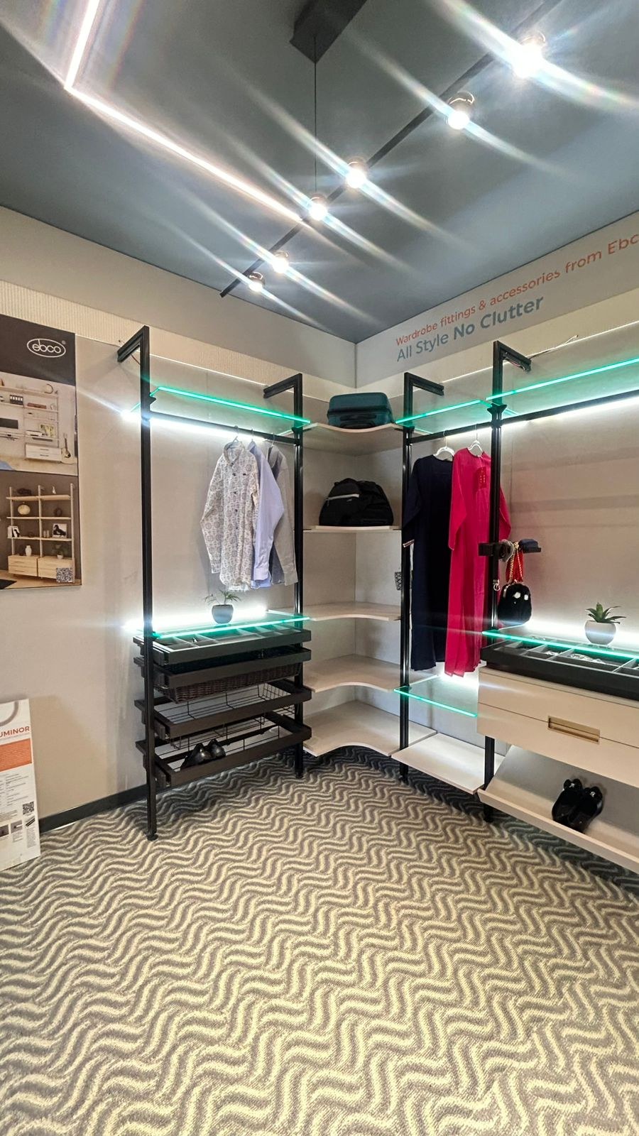 Walk-in wardrobe LED lighting Tezpur